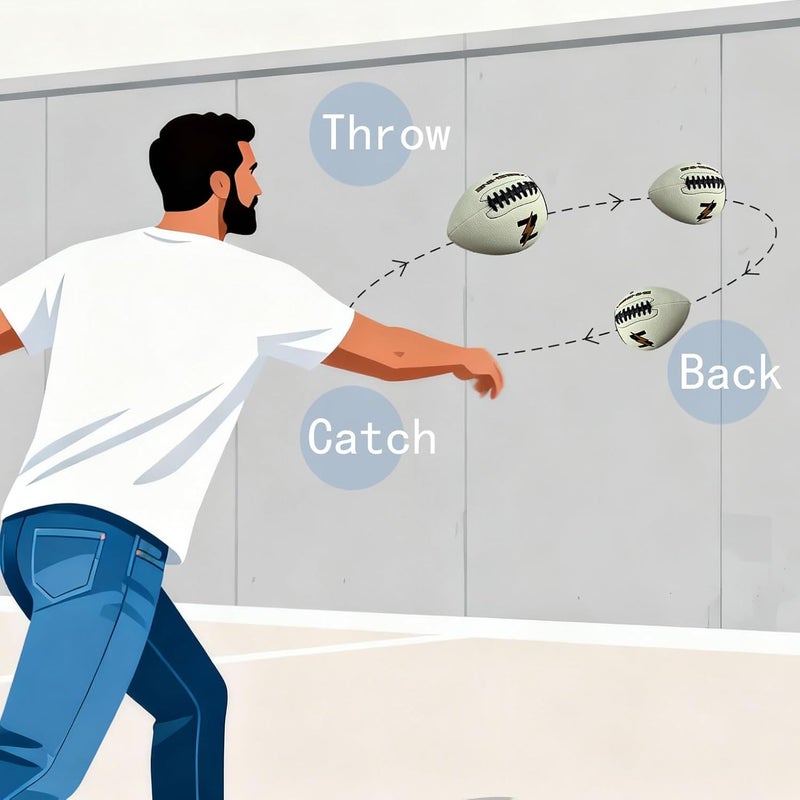 ZEESHINE Auto-Return Training Football - Glow-in-Dark Solo Practice & Night Games - Image 2